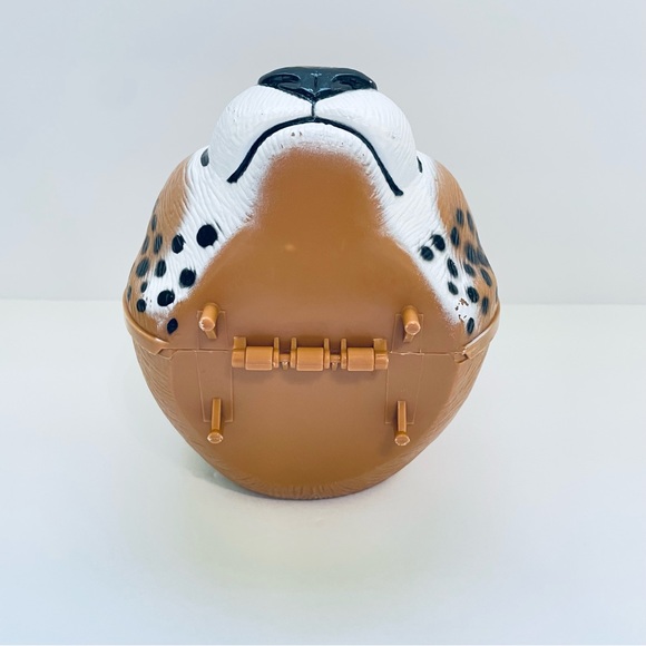 Vintage Smithsonian's National Zoo Kid’s Plastic Reusable Lunch Box Cheetah Face - Picture 3 of 8